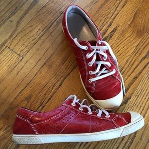 Josef Seibel Red Leather Sneaker size 40